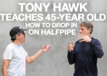 Tony Hawk se předvedl jako učitel dropinu!