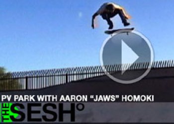 Jaws session ve skateparku Paradise Valley