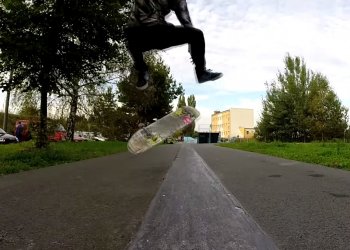 Ota Fiala a Jan Kantor na DIY zídce v Plzni