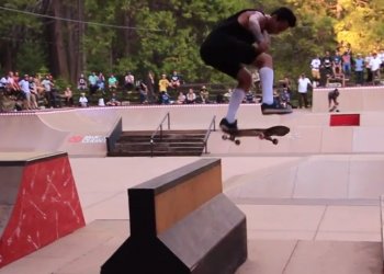 Nyjah Huston si to na Element campu pěkně užívá