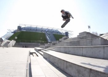 Adrien Bulard se při ss fs flipu z Bercy hodně nadřel