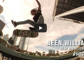 Nejlepší heelflipy Neena Williamse během točení do Outliers videa