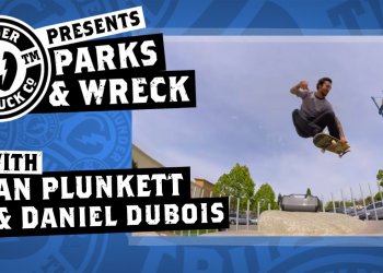Dan Plunkett a Daniel Dubois užívali pojezd v čestvém skateparku